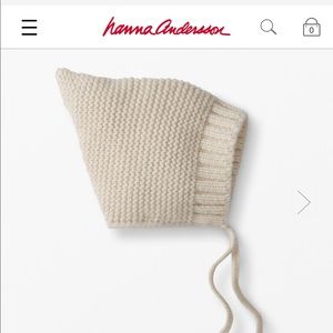 Hannah Anderson bonnet toddler hat in ecru